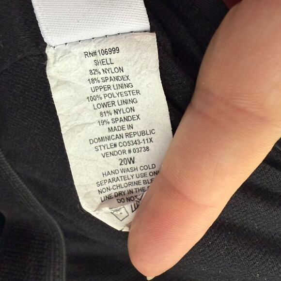 Always for Me Black Swim Dress Halter Ruffle Neck Slimming Womens 20W - Picture 4 of 6